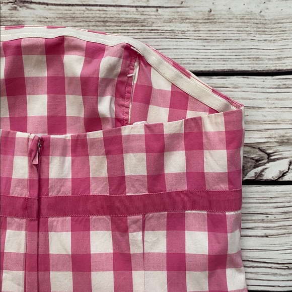 LILLY PULITZER Pink Gingham Strapless Dress - Picture 11 of 16
